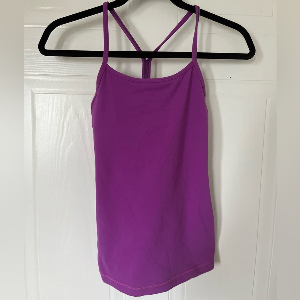 Lululemon Activewear Purple Tank top (build-in bra)